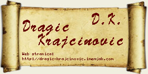 Dragić Krajčinović vizit kartica